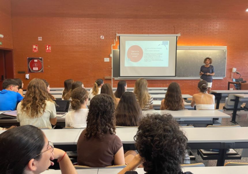 Moment durant la sessió